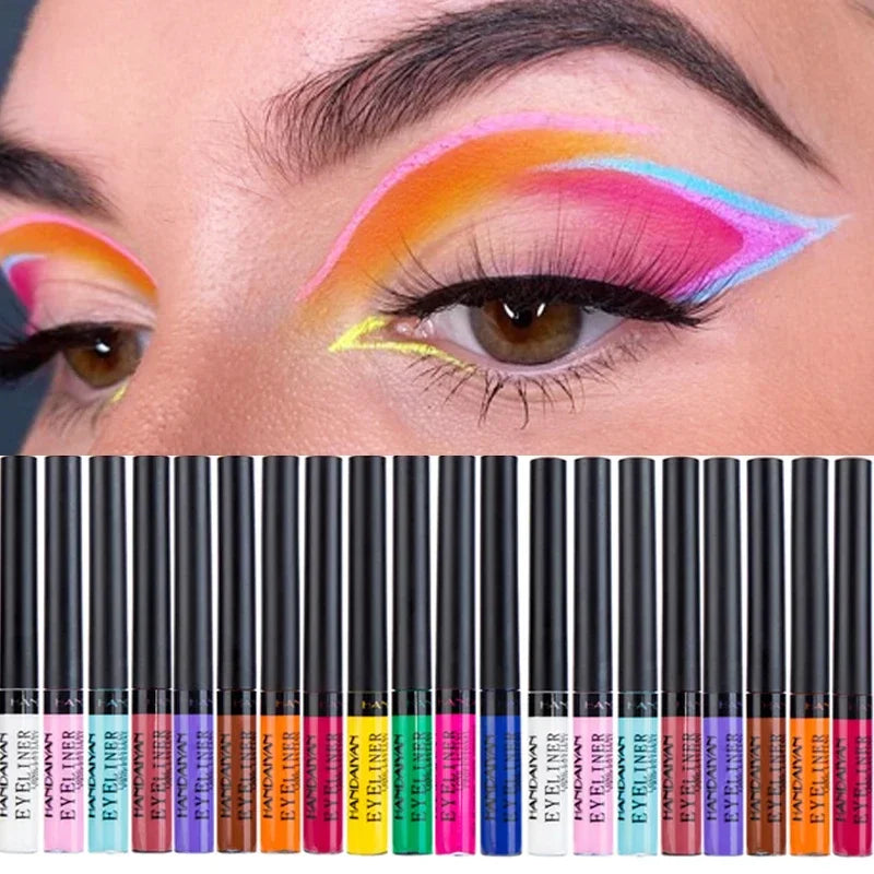 Waterproof Liquid Eyeliner Pen - Long-Lasting Colorful Eye Liner