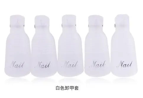 (10Pcs) Gel Nail Polish Remover Cap Clips Resuable Finger&Toe Nail Clips for removal Acrylic Nail Art Gel Polish Soak Off Tool