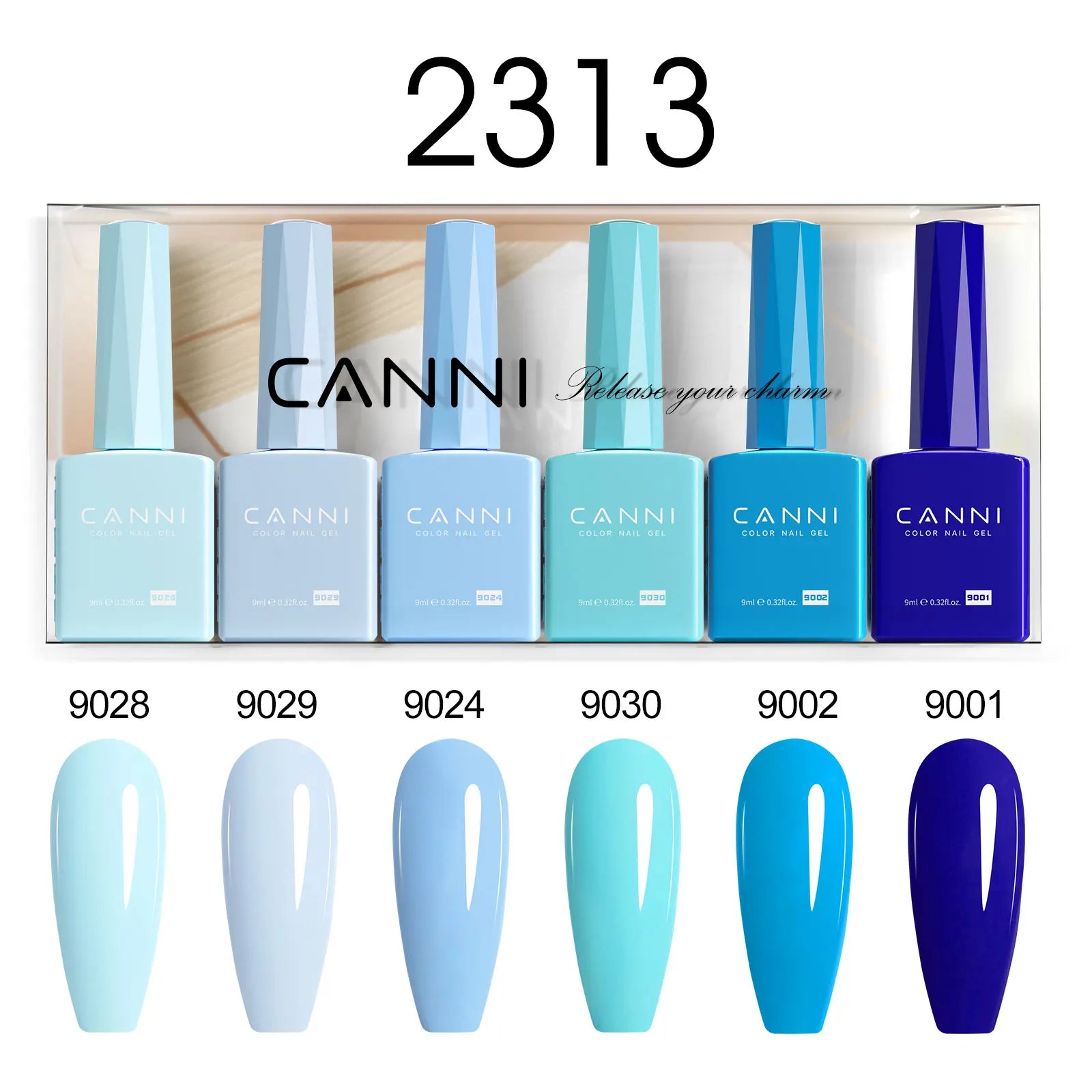 6pcs*9ml CANNI Nail Gel Polish Kit HEMA FREE Jade Jelly Nude Jelly Pink VIP Kit Christmas Gift French Nail Design Natural Color