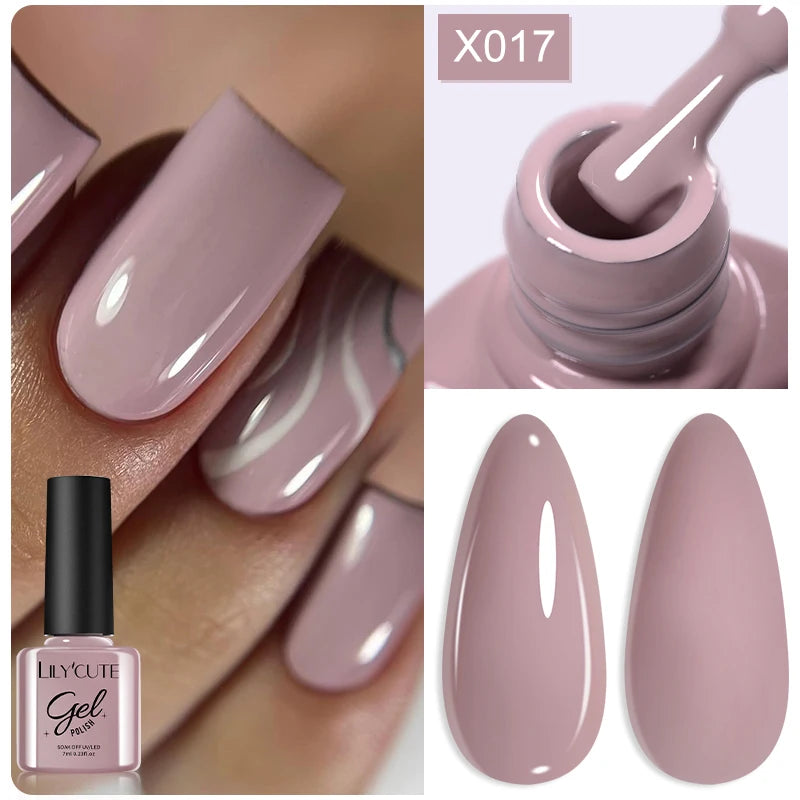 LILYCUTE 5ml Super Bright Metallic Painting Liner Gel Nail Polish UV LED Painting Gel Nail Art Drawing Stripe Pull Line UV Gel