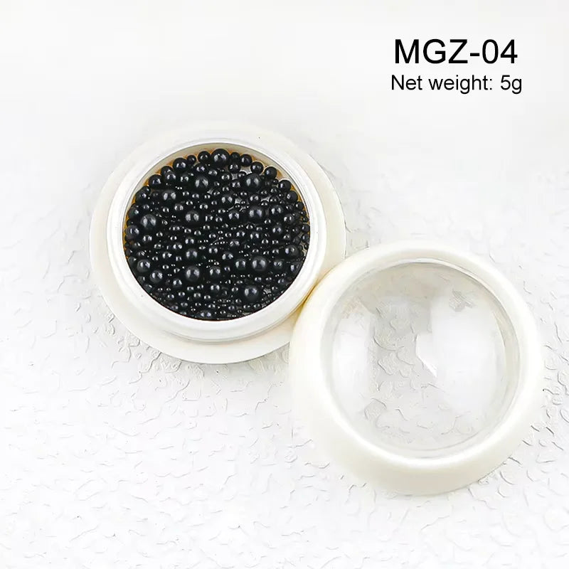 White Acrylic Flower Nail Art Decorations Mixed Size Rhinestones Red Blue Gem Manicure Tools Accessories DIY Nails Design 5g