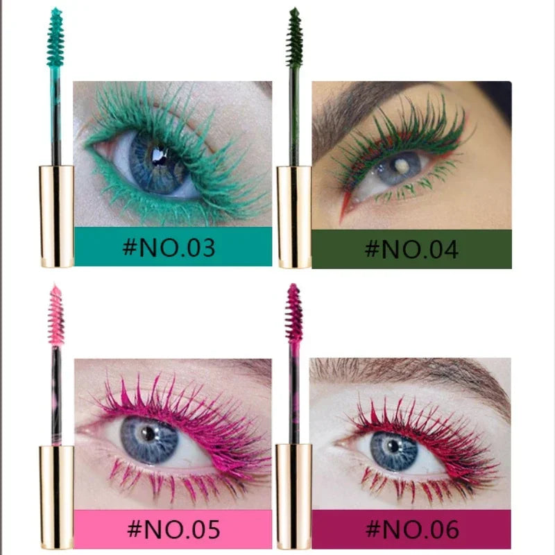 5D Silk Fiber Waterproof Mascara - 14 Colors Thick Lengthening