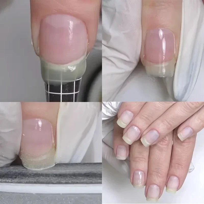 MSHARE 50ml Natural Nails Gel Builder Nalil Tpo Free Self Leveling Gel for Nail Extension Construction Pink Shade UV Led Gel