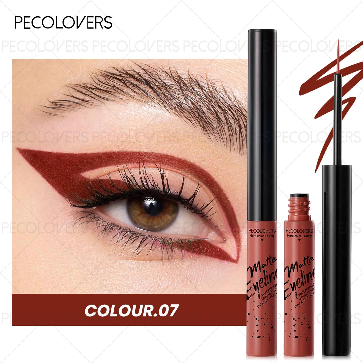 1PC Colorful Liquid Eyeliner, Waterproof, Precise Line, High Color Payoff, Quick Drying, Perfect for Christmas and Holiday Party