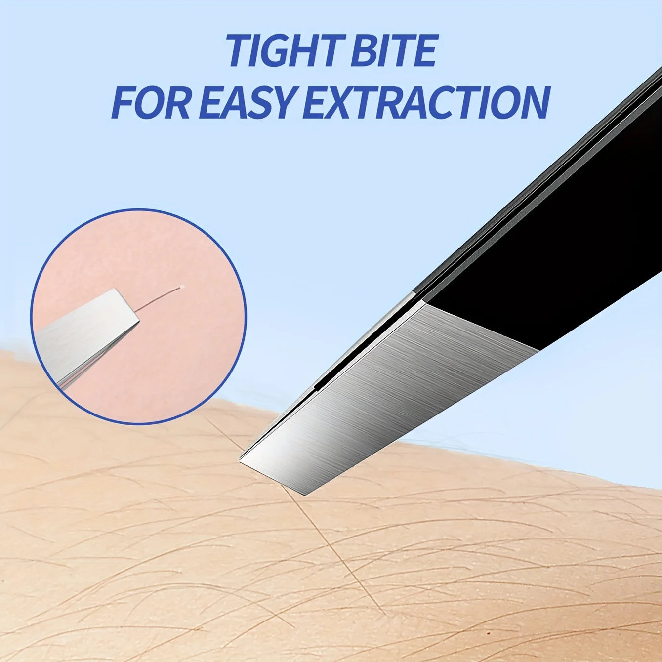 Precision Stainless Steel Eyebrow Tweezers Unscented Hair Removal & Grooming Tool, Durable Facial Care Accessory