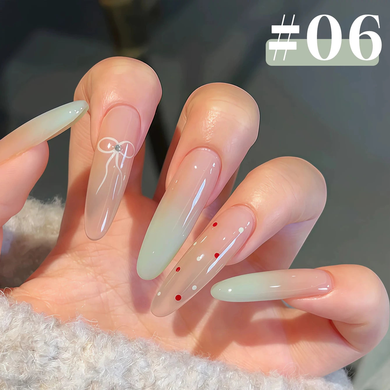 MIANEL 12ML 1-6PCS 2026 New Release Jelly Dopamine Candy Gel Nail Polish - Multi-Color Nude Sheer Finish Bestseller