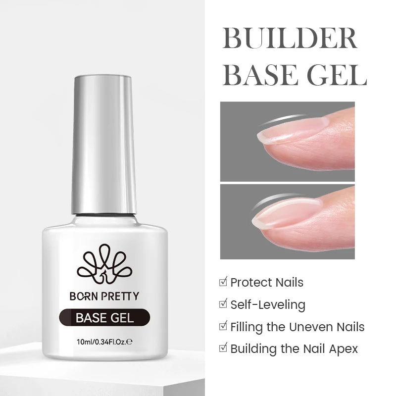 BORN PRETTY 10ml Sliver Carat Mirage Reflective Glitter Gel Nail Polish Sparkling Ultra Shine Soak Off UV Nail Art Gel Varnish