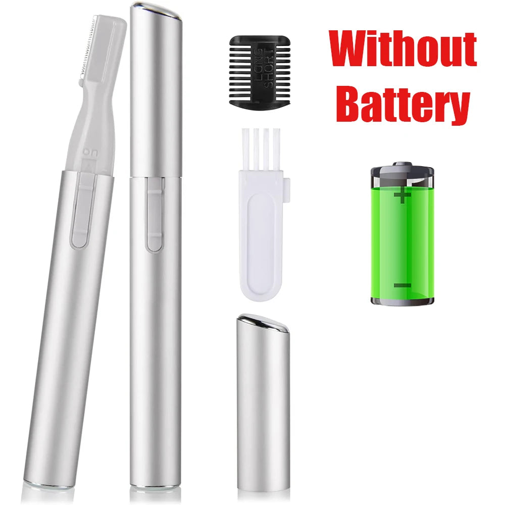 Portable Electric Eyebrow Trimmer Shaver Hair Remover Facial Shaver Pencil Hair Remover for Facial Neck Blur Lips Body Arms Legs