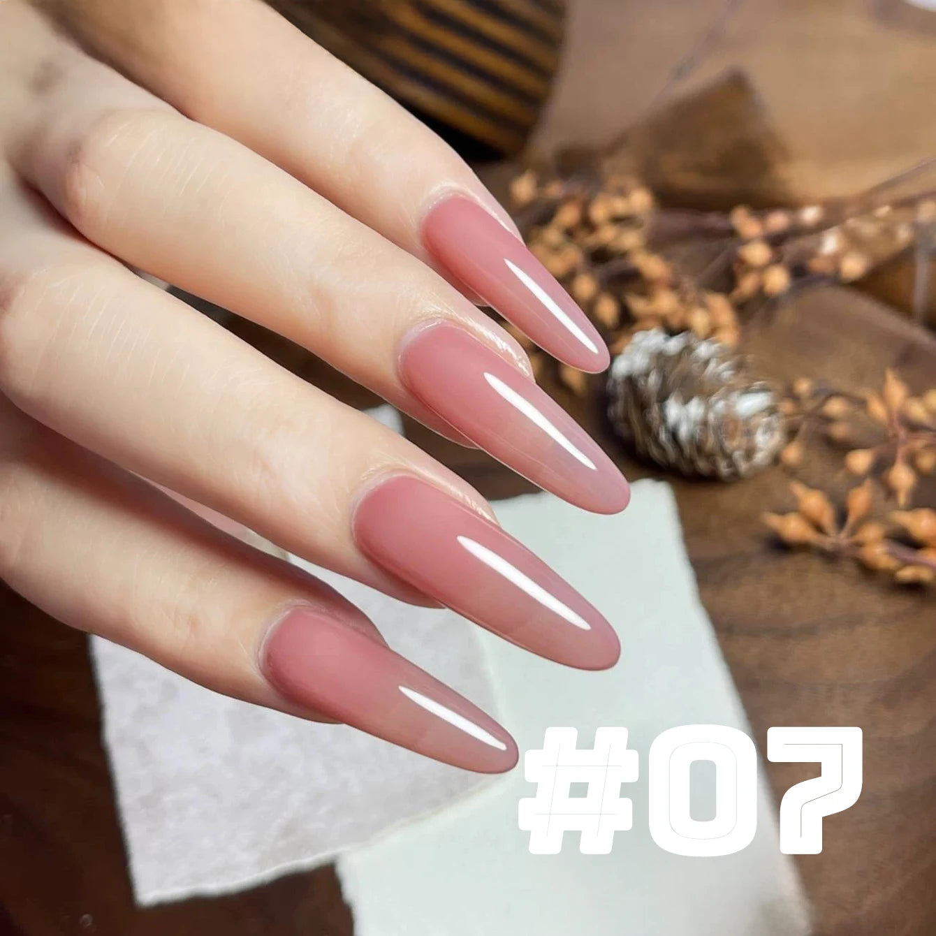 MIANEL  12ML Japanese Style Fairy Gel Nail Polish White Pink Nude Color Ice Clear Nail Polish Pink Nails Summer Nails 1-24pcs