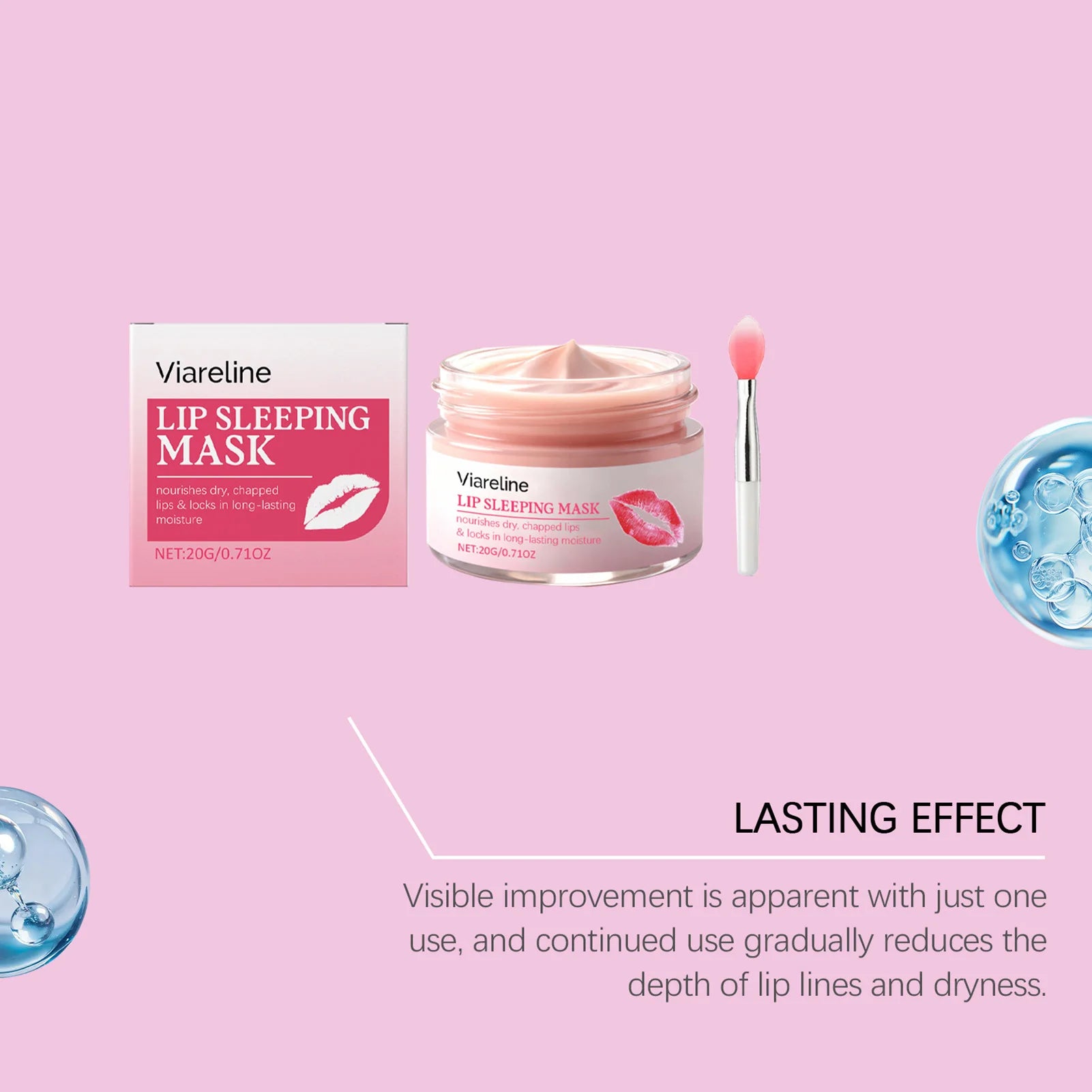 20g Lip Mask,Overnight Hydrating Lip Mask,For Dry Chapped Lips Deep Nourishing Sleep Lip Care Treatments For Soft Plumps Lips