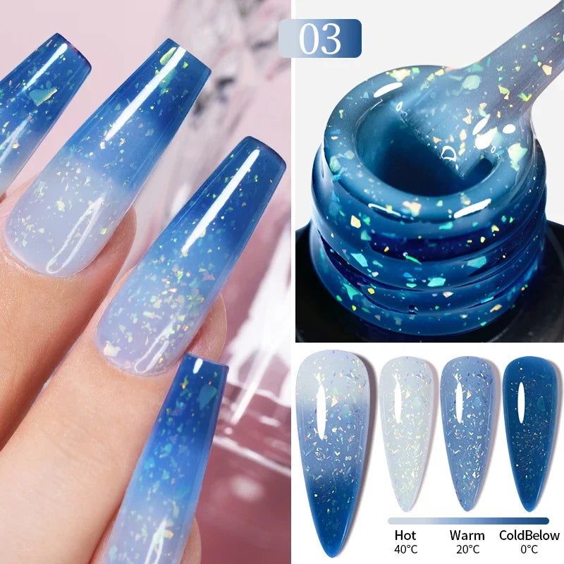PUENTE 7.5ML Nude Shade Ceramic Cat Eye Gel Nail Polish Shiny Moonlight Cat Eye Gel Soak Off UV Semi-Permanent Nail Art Varnish