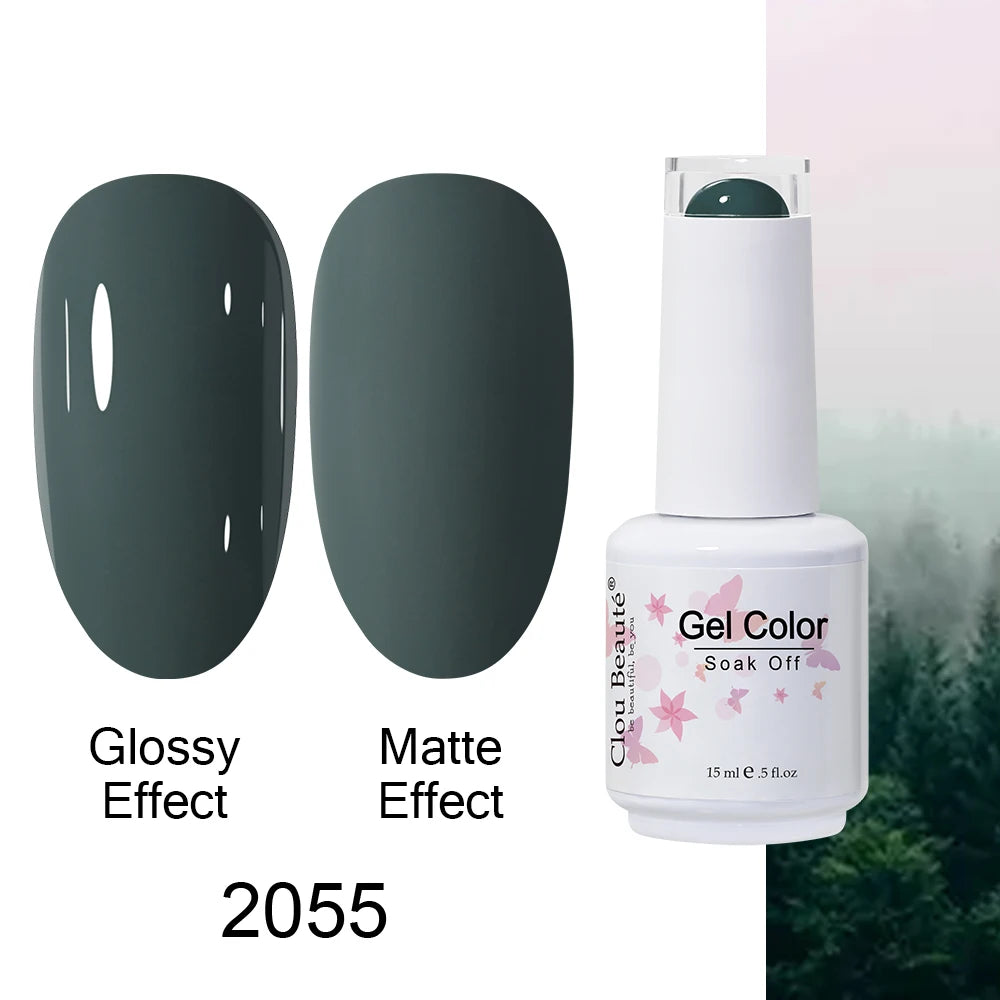 Clou Beaute Royal Blue Color Winter Trendy Semi Permanent Nail Art Manicure Varnishes Gel Nail Polish Hybrid Base Gel Top Coat