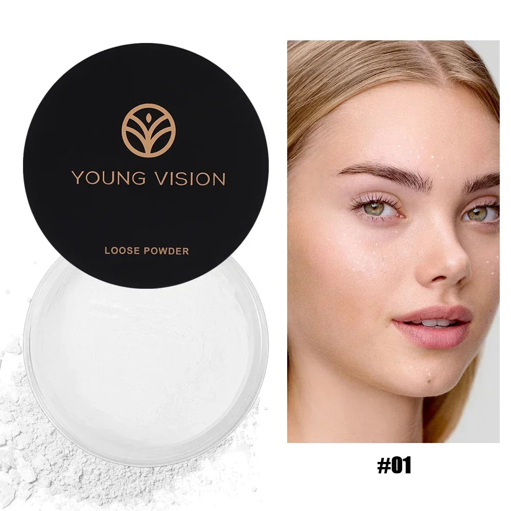 Matte Loose Powder Waterproof Oil-control Translucent Brightening Face Full Coverage Face Makeup Setting Finish Powder Cosmetics