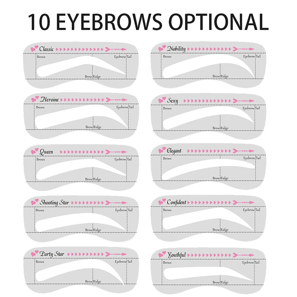 DIY Eyebrow Stencil Thrush Tool Eyebrow Shape Paper Brow Makeup Trimming Tool Eyeliner Paper Thrush for Students