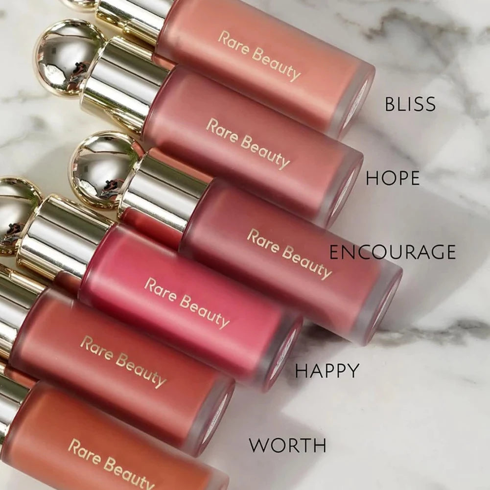 11 Color Matte Liquid Powder Blusher, Lip and Cheek Dual-Use Powder Blusher, Low Saturation, Natural Moisturizing Facial Makeup