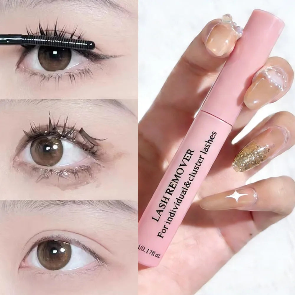 Non-Irritating Eyelash Glue Remover Gentle Eye Makeup Dissolver for Fake Eyelashes Mascara Quick Removal Gel Hypoallergenic