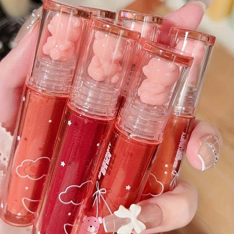 Lip Glaze, Mirror Gloss, Long-lasting Stain Resistant Transparent Film Forming Lip Gloss, Full Lip Color Valentine's Day Gifts