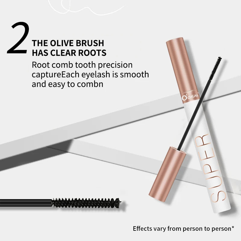 O'cheal 3D Silk Fiber Waterproof Mascara - Black Thickening