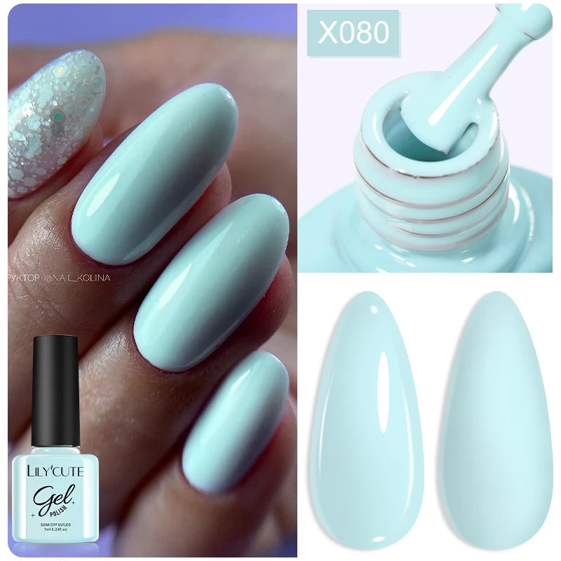 LILYCUTE 5ml Super Bright Metallic Painting Liner Gel Nail Polish UV LED Painting Gel Nail Art Drawing Stripe Pull Line UV Gel