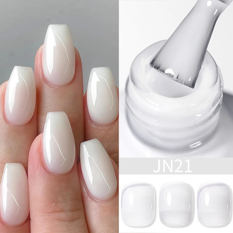 BORN PRETTY 10ml Blood Red Jelly Gel Nail Polish Halloween Nails Art Gel Polish Sheer Translucent Nail Gel for Winter Manicure