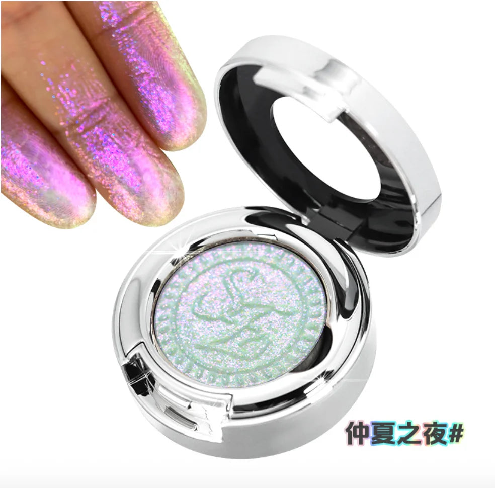 SheenEffect chameleon pigment Eyeshadow Single eye shadow Long-lasting Highlighter Easy to blend portable Makeup Cosmetics