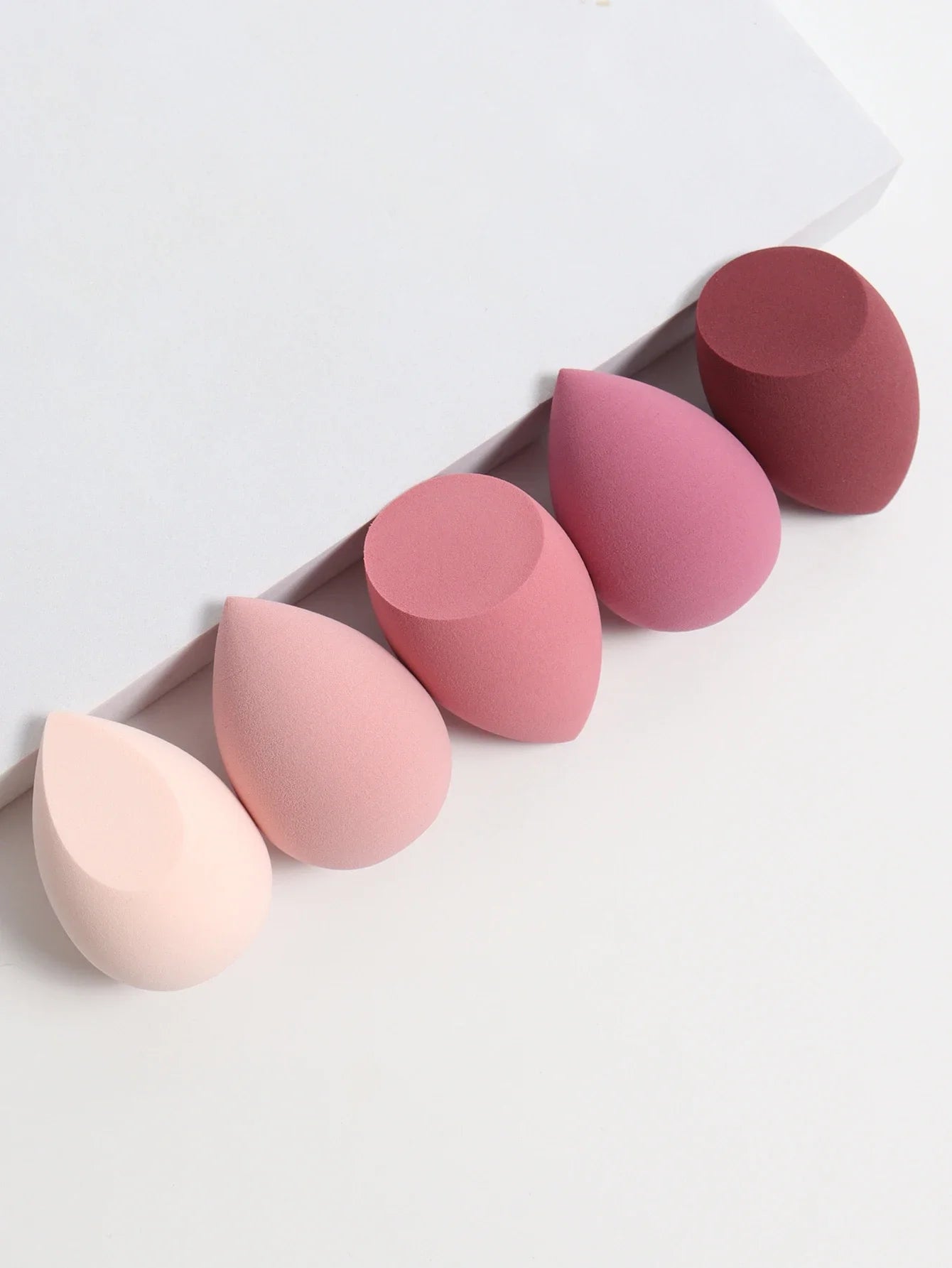 5-Pack Dual-Use Makeup Sponge Set - Velvet for Liquid/Cream/Powder | Vegan Eco-Friendly Travel Essentials
