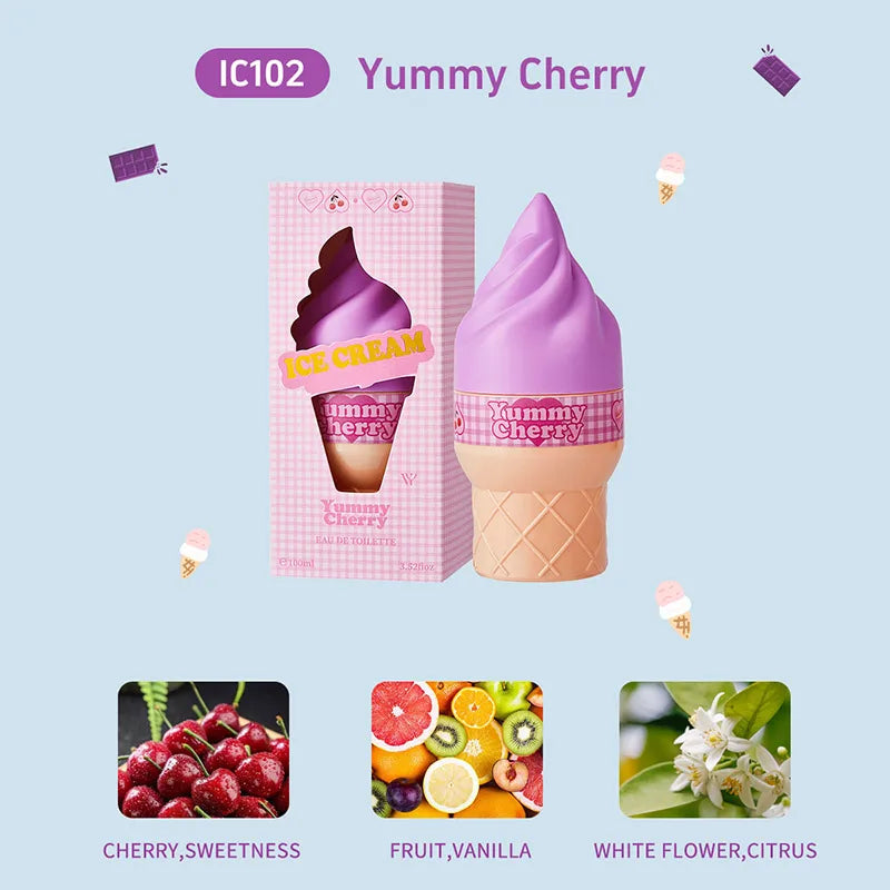Ice Cream Cute Perfume Brand Long-lasting Eau De Toilette Floral Fruity Citrus Rose Charming Sweet Fragrance Women Body Spray