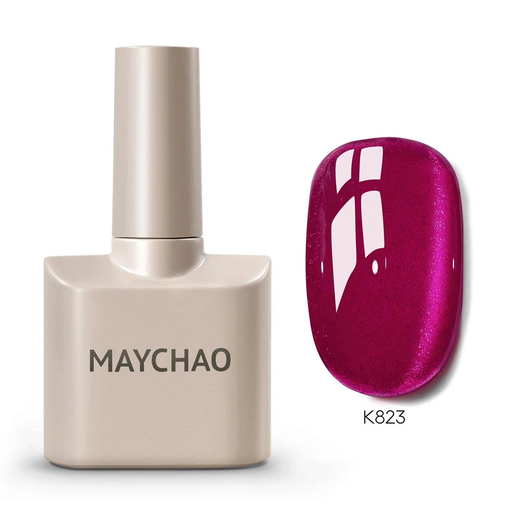 MAYCHAORomantic Galaxy Cat Eye Gel Nail Polish With Magnet Soak off UV Holographic Magnetic Rainbow Gel Polish for Nail Manicure