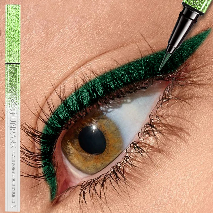 Metallic Liquid Eyeliner - Waterproof Shiny Pearlescent 0.6ml