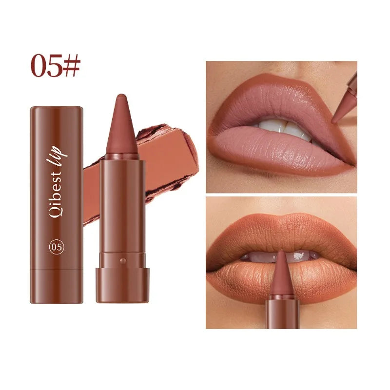 Tapered Lip Liner Pencil Set Matte Red Brown Velvet Lipstick Lasting Waterproof Non Sticky Contouring Tint Lipliner Lip Makeup