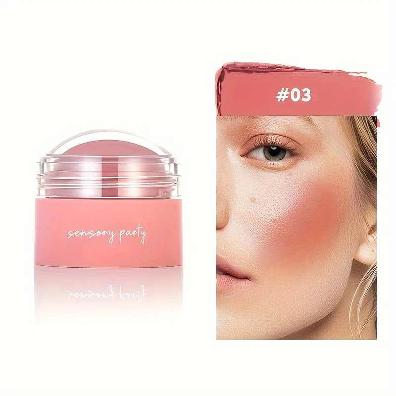 6 colors Waterproof Blush Cream - Long-Lasting, Multi-Use Makeup for Women