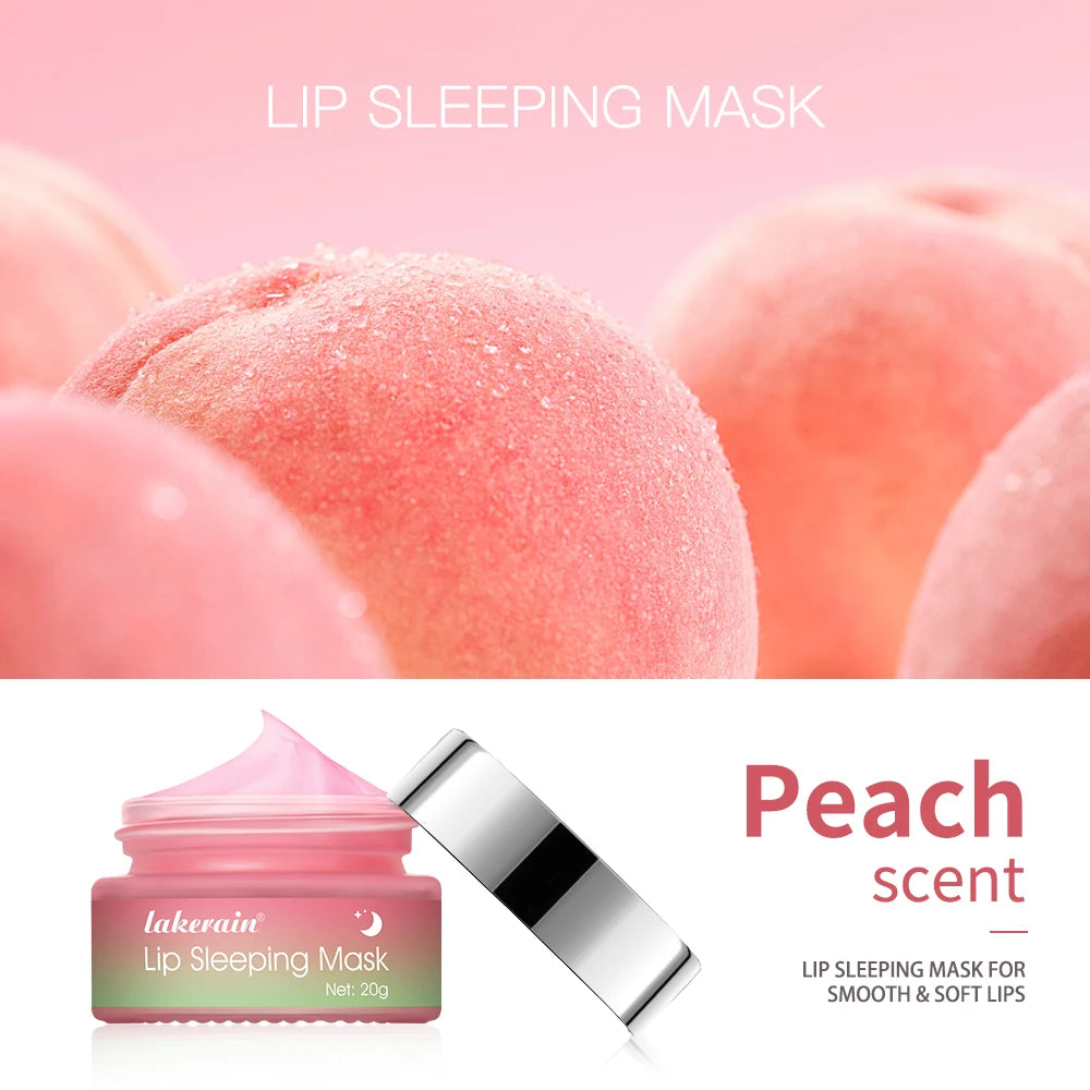 Jelly Peach Lip Sleeping Mask Hydrated Strong Barrier Lip Repair Nourish Protect Volumizes Dry And Chapped Lips Care Products