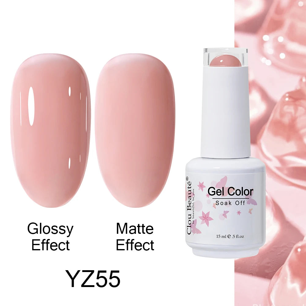 Clou Beaute Royal Blue Color Winter Trendy Semi Permanent Nail Art Manicure Varnishes Gel Nail Polish Hybrid Base Gel Top Coat