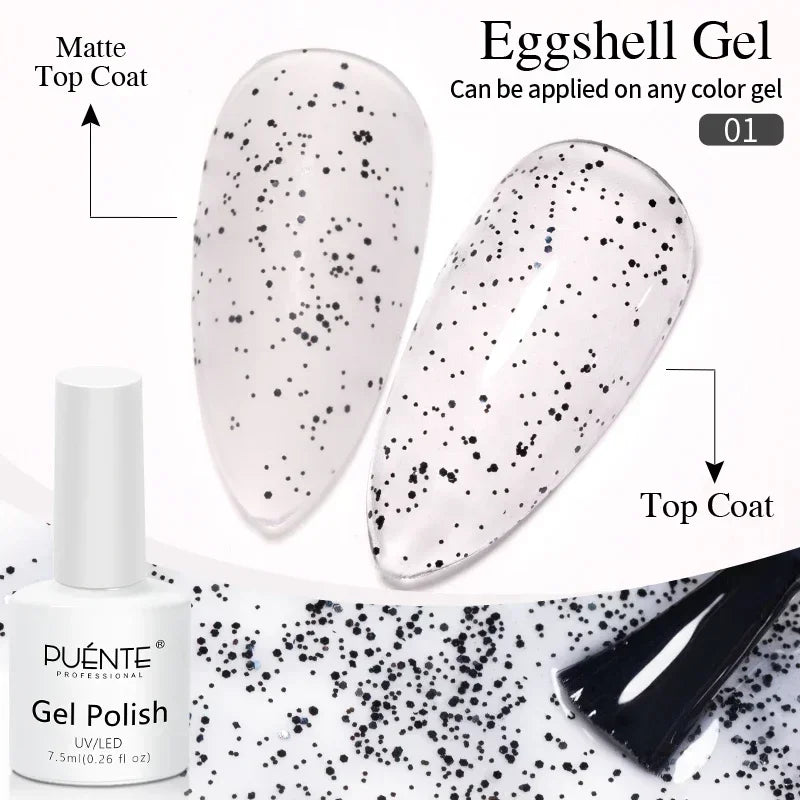 PUETNE 7.5ML Amber Moonlight Cat Magnetic Gel Nail Polish Winter Nails Jelly Glass Cat Eye Soak Off UV Semi-Permanent Varnish