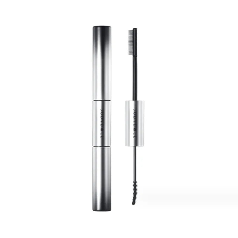 Judydoll Dual-Ended Mascara Waterproof Volumizing Curling Lengthening - Smudge Proof Fiber Brush, 2-in-1 Clump-Free Formula