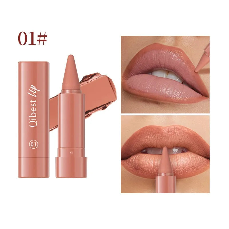 Tapered Lip Liner Pencil Set Matte Red Brown Velvet Lipstick Lasting Waterproof Non Sticky Contouring Tint Lipliner Lip Makeup