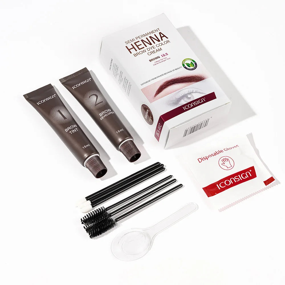 Eyelash and Eyebrow Tint Kit - Waterproof Permanent Dye Cream