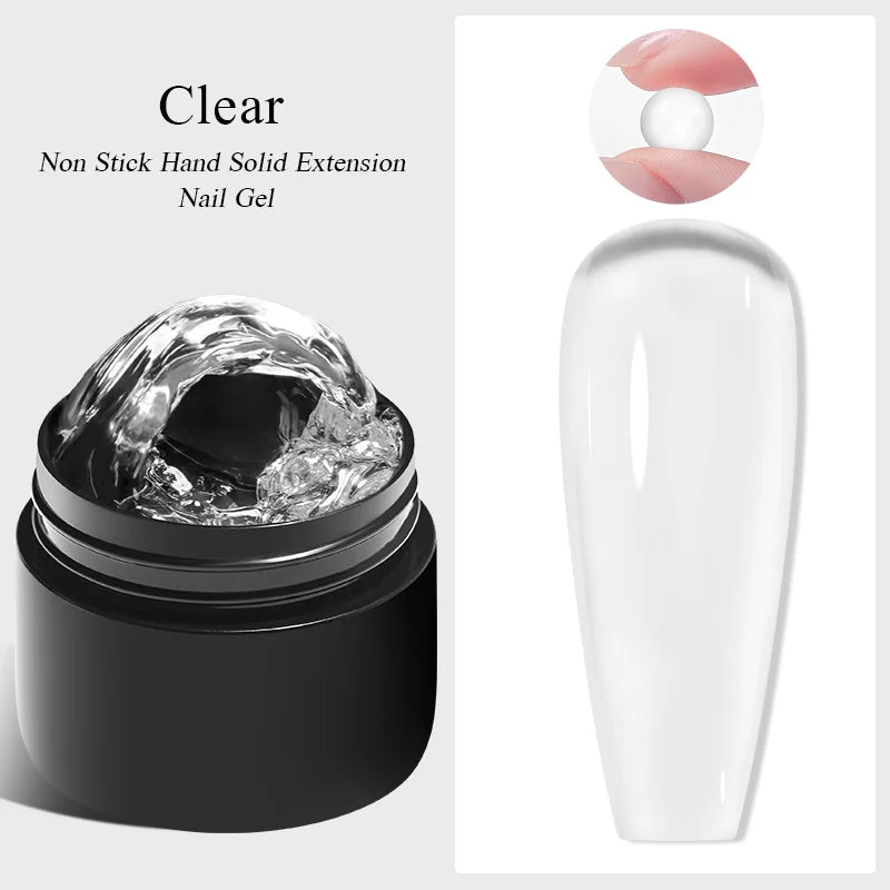Milky White Nail Extension Gel Clear Nude Building UV Gel For Nails Finger Extensions Form Tips French Nails Manicure Nail Art