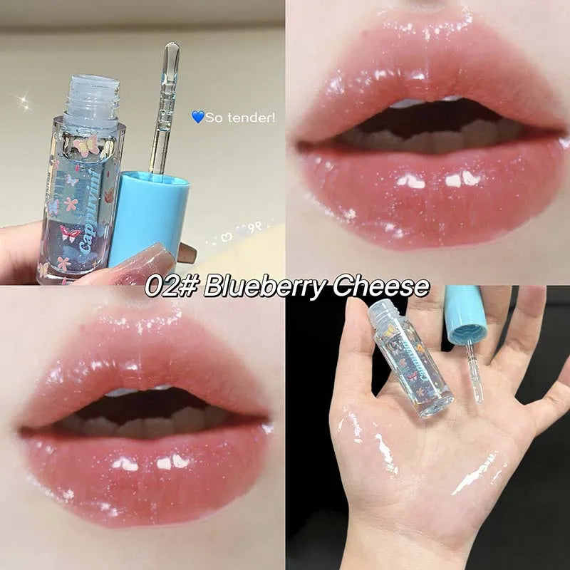 Moisturizing Shimmer Lip Gloss - Hydrating Jelly Mirror Glaze