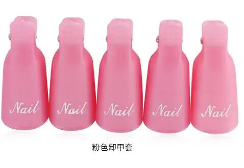 (10Pcs) Gel Nail Polish Remover Cap Clips Resuable Finger&Toe Nail Clips for removal Acrylic Nail Art Gel Polish Soak Off Tool