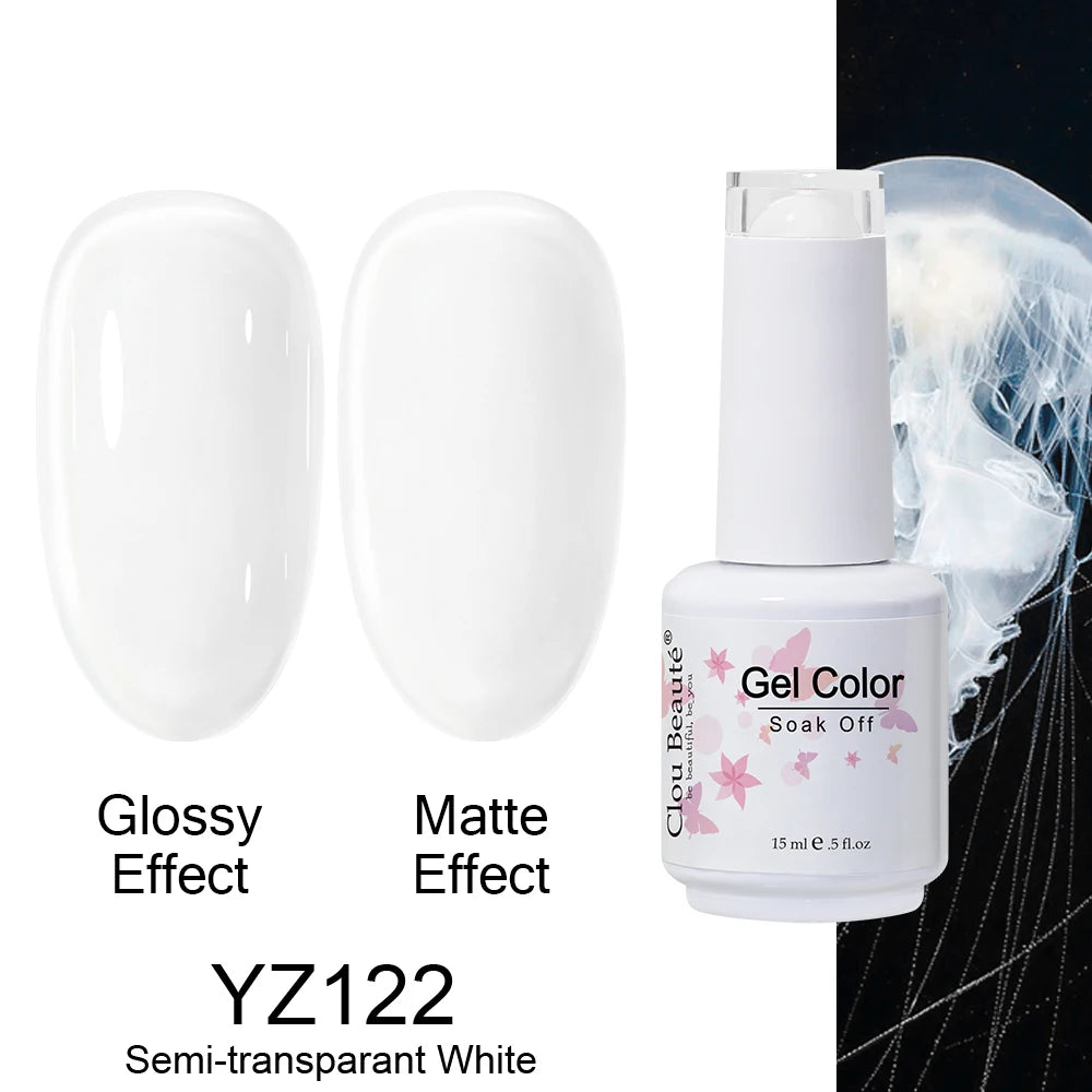 Clou Beaute Royal Blue Color Winter Trendy Semi Permanent Nail Art Manicure Varnishes Gel Nail Polish Hybrid Base Gel Top Coat