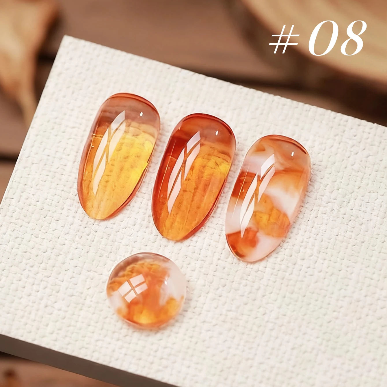 MIANEL 10ML Brown Amber Series Jelly Gel Nail Polish 2026 New Popular Ice Clear Caramel Nail Polish Black Nails 1-6pcs