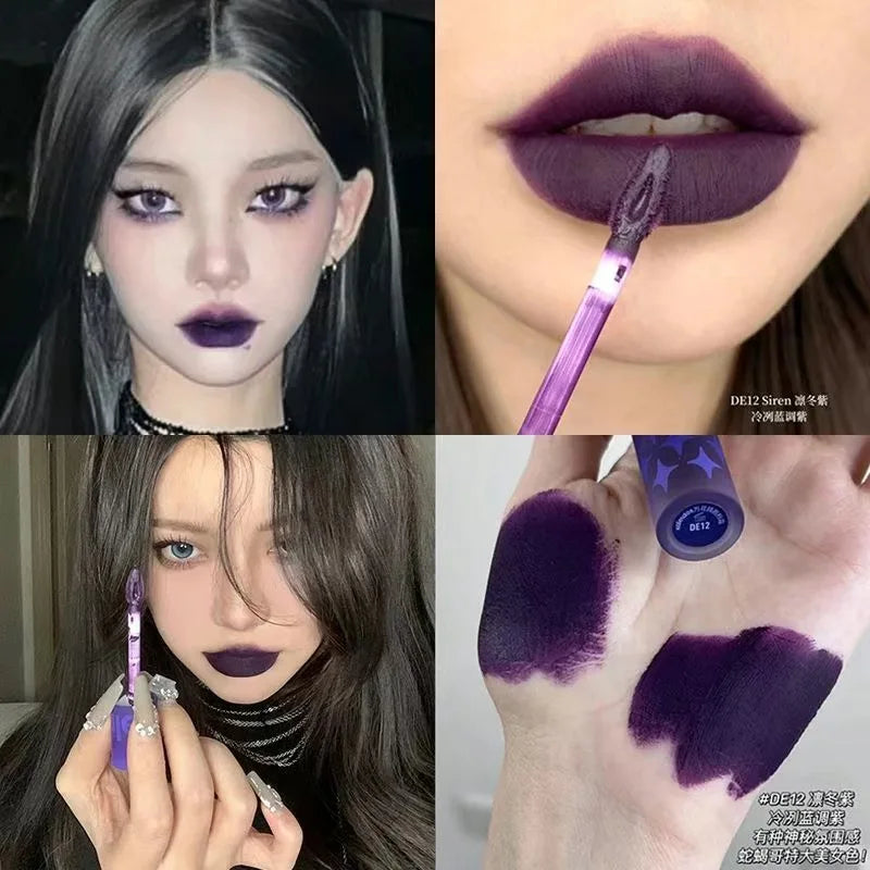 Kaleidos Velvet Matte Lip Stick Lip Cream Matte Finish Nude Colours Lip Tint Waterproof Lipgloss Long Lasting Vegan Makeup