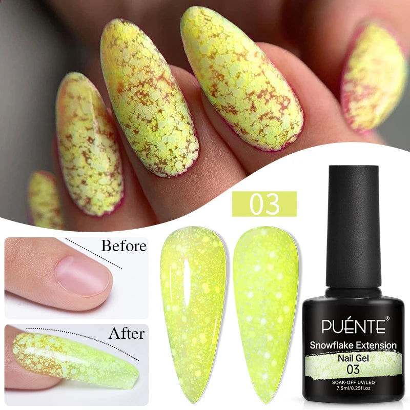 PUENTE 7.5ML Nude Shade Ceramic Cat Eye Gel Nail Polish Shiny Moonlight Cat Eye Gel Soak Off UV Semi-Permanent Nail Art Varnish