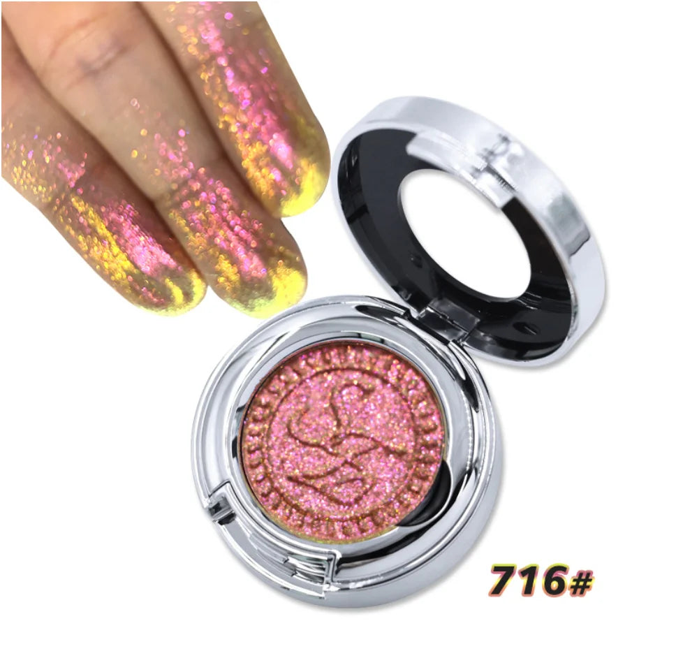 SheenEffect chameleon pigment Eyeshadow Single eye shadow Long-lasting Highlighter Easy to blend portable Makeup Cosmetics