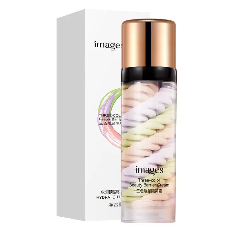 Three-color Repair And Isolation Cream Protective Primer Before Makeup Moisturizing Isolation Milk 40g