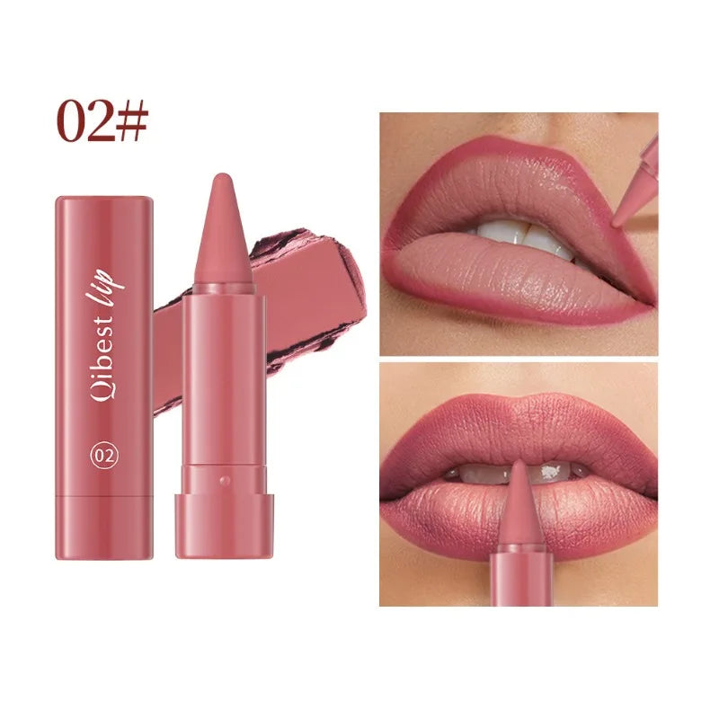 Tapered Lip Liner Pencil Set Matte Red Brown Velvet Lipstick Lasting Waterproof Non Sticky Contouring Tint Lipliner Lip Makeup
