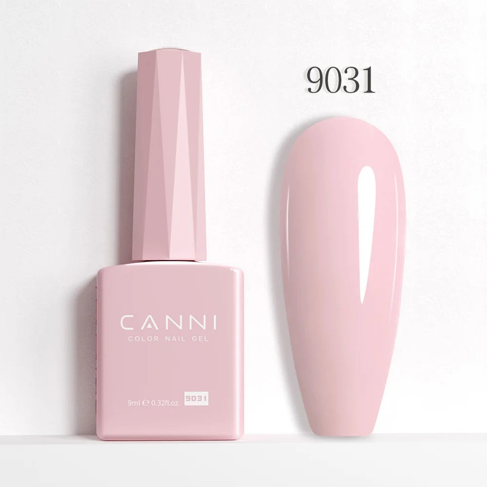 CANNI Hema Free Nail Gel Polish Fall Color Collection Semi Permanent Diamong Long Wear Top Coat Red Gorgeous JellyNude Color 9ml