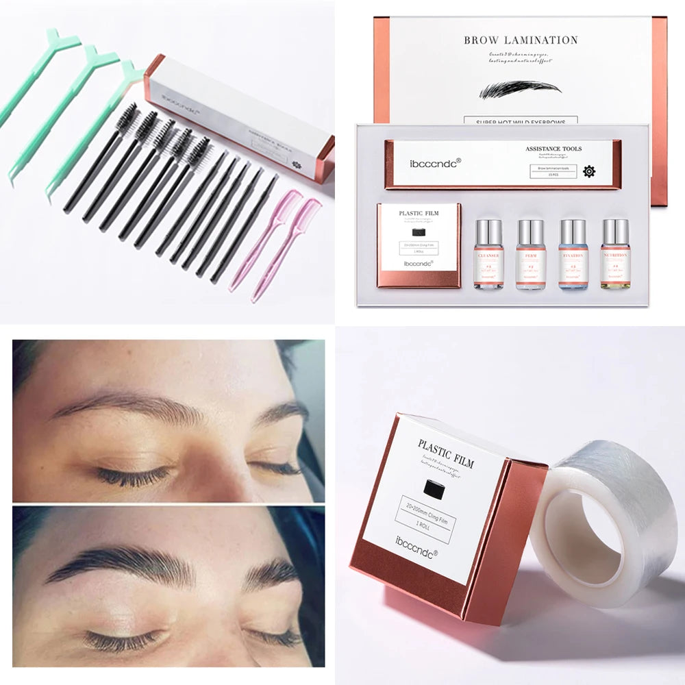 Eyebrow Lamination Kit with Keratin Perming Lotion