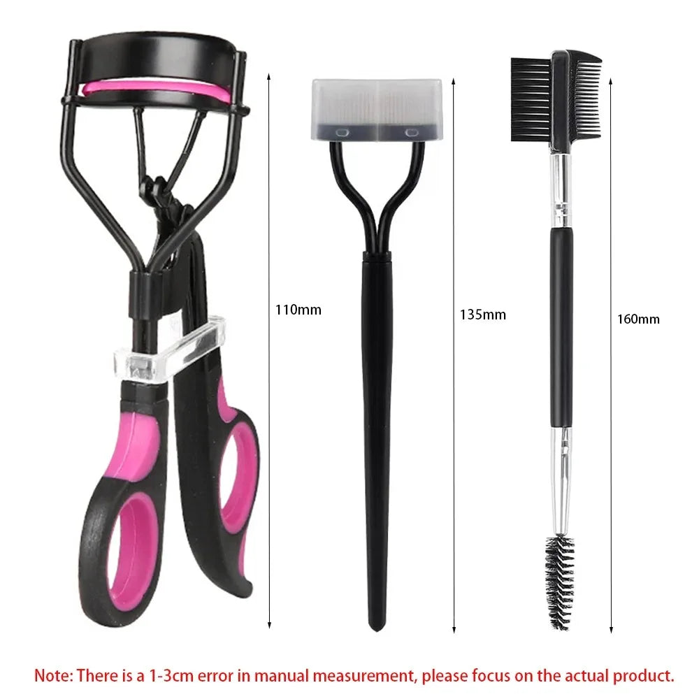 7/16PCS Eyelash Curler Set With 10pcs Replacement Pads For Women Professional Eyelashes Curling Tweezers Clips Lasting Eye Tool